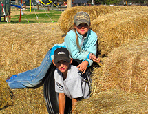 Straw Bale Maze